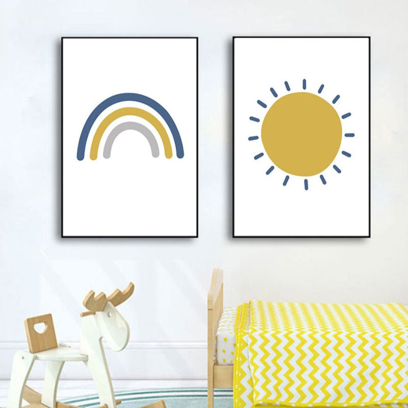 Sunny Rainbow - Canvas Wall Art Painting | Bowlift