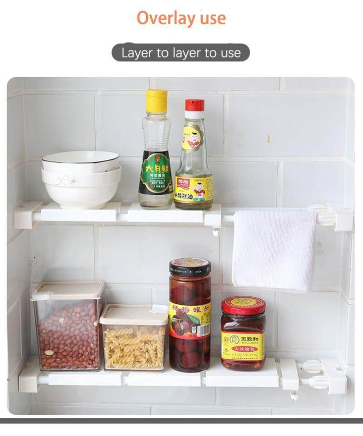 BowLift | No-Drill Adjustable Kitchen Cabinet Organizer Rack