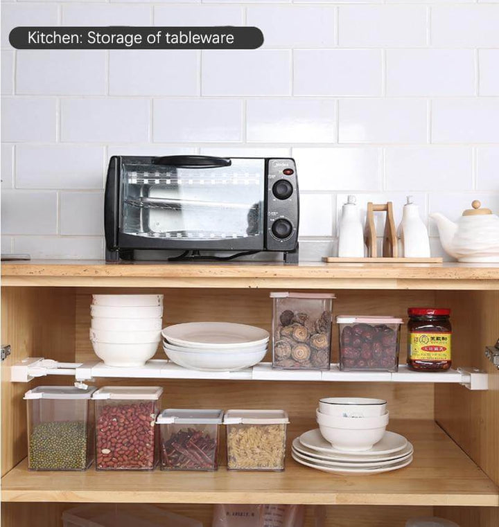BowLift | No-Drill Adjustable Kitchen Cabinet Organizer Rack
