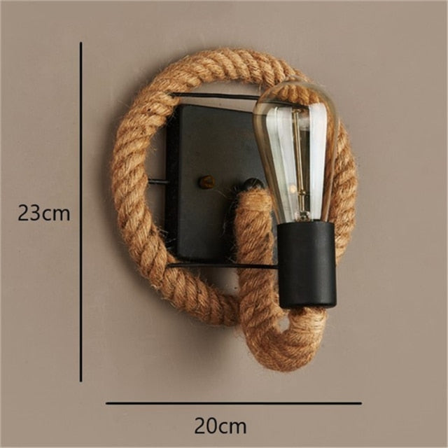 BowLift | Vintage Rope Wall Light