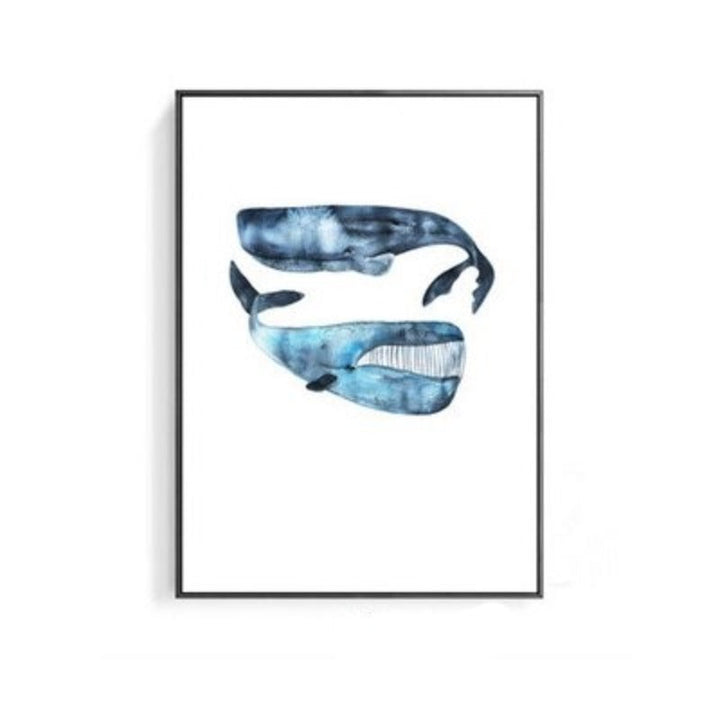 White Shark - Canvas Wall Art Painting | Bowlift
