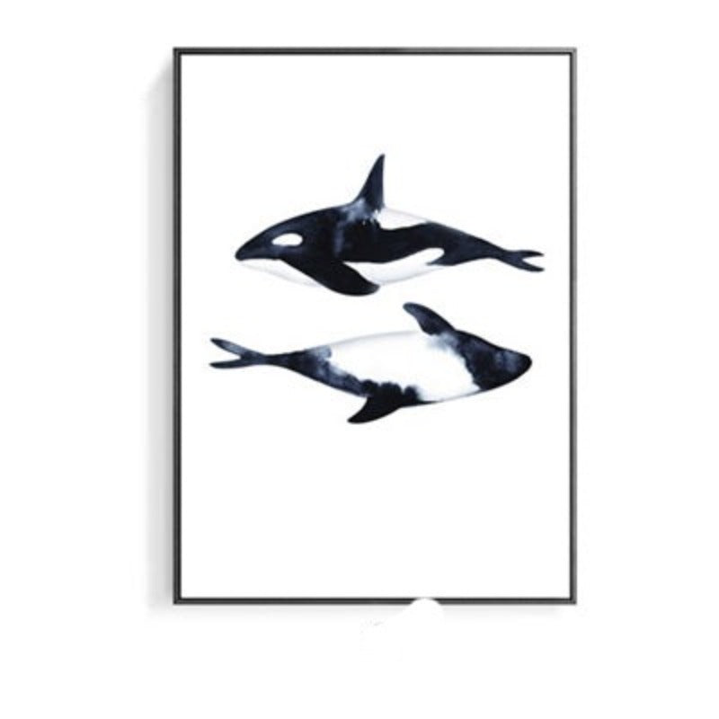 White Shark - Canvas Wall Art Painting | Bowlift