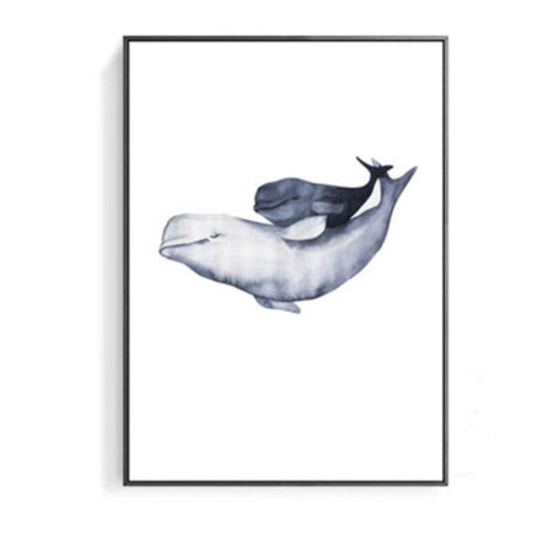 White Shark - Canvas Wall Art Painting | Bowlift