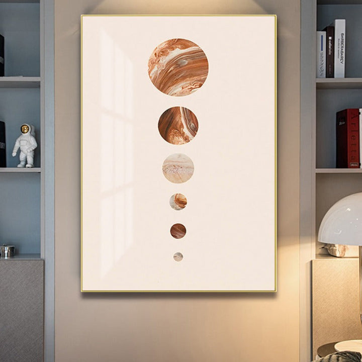 Modern Solar System Planet - Canvas Wall Art Painting | Bowlift