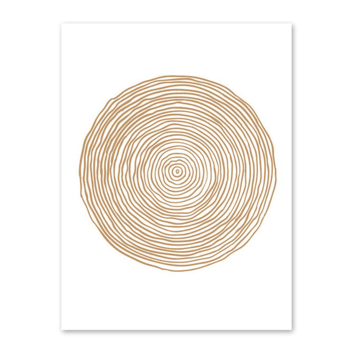 Minimalist Geometric Abstract Circle - Canvas Wall Art Painting | Bowlift