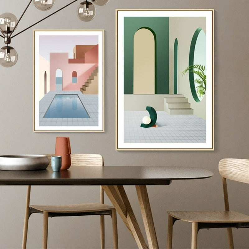 Colors Of City - Canvas Wall Art Painting | Bowlift