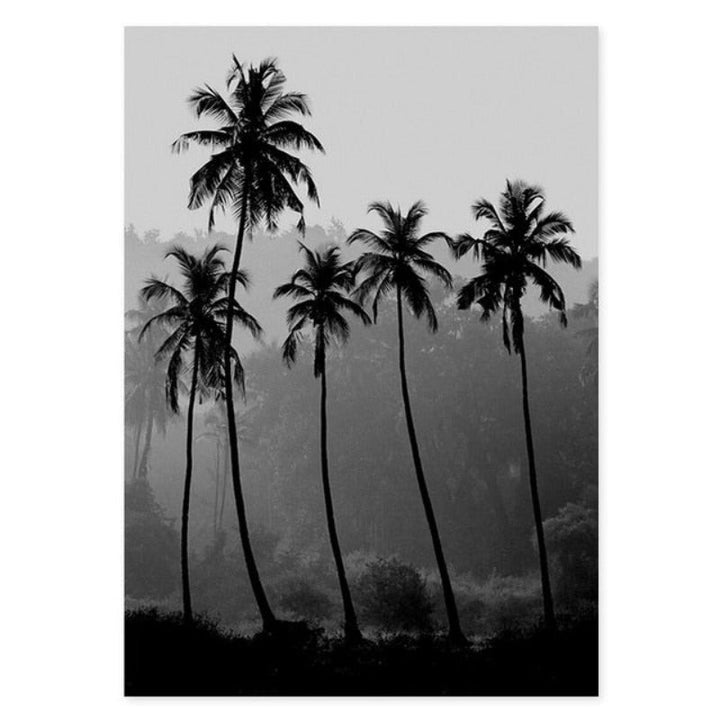 Abstract Scandinavia Black White Wall Art Pictures - Canvas Wall Art Painting | Bowlift
