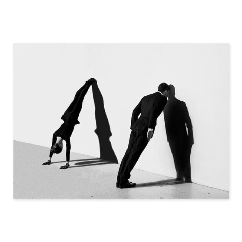 Abstract Scandinavia Black White Wall Art Pictures - Canvas Wall Art Painting | Bowlift