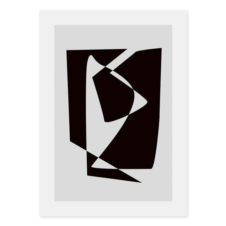 Abstract Scandinavia Black White Wall Art Pictures - Canvas Wall Art Painting | Bowlift