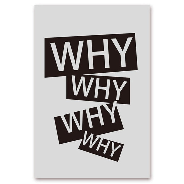 WHY WHY & TRIANGLES - Canvas Wall Art Painting | Bowlift