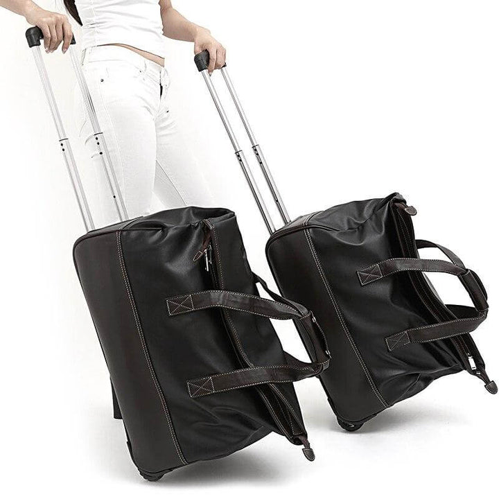 BowLift | Rolling Leather Luggage Waterproof Suitcase