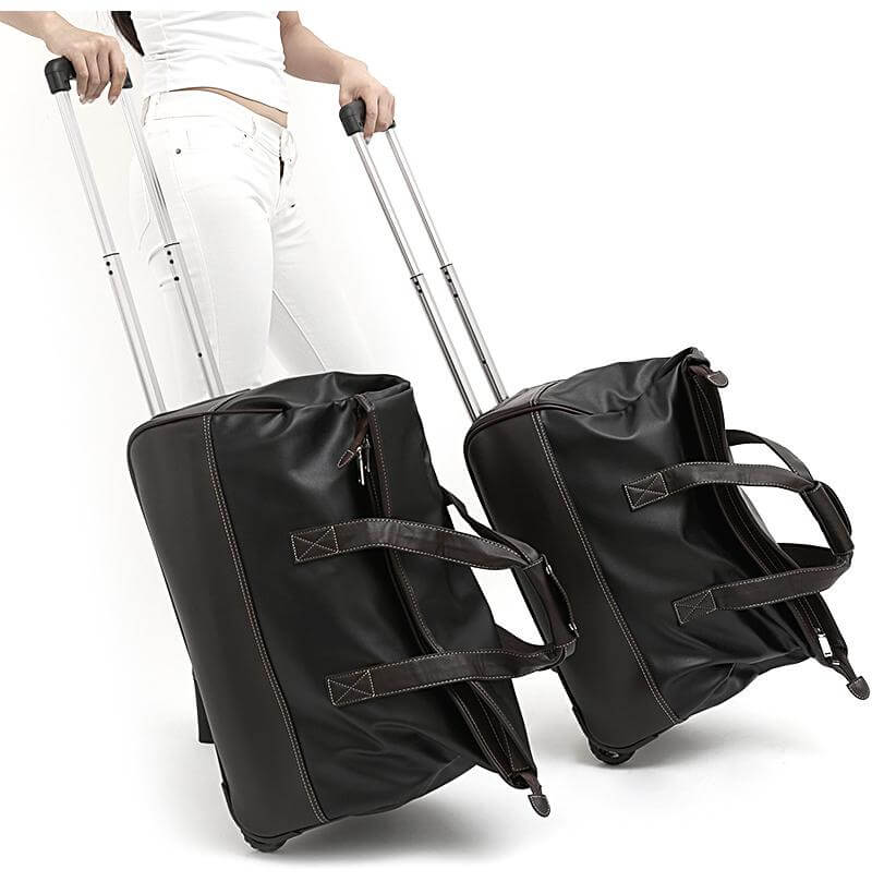BowLift | Rolling Leather Luggage Waterproof Suitcase