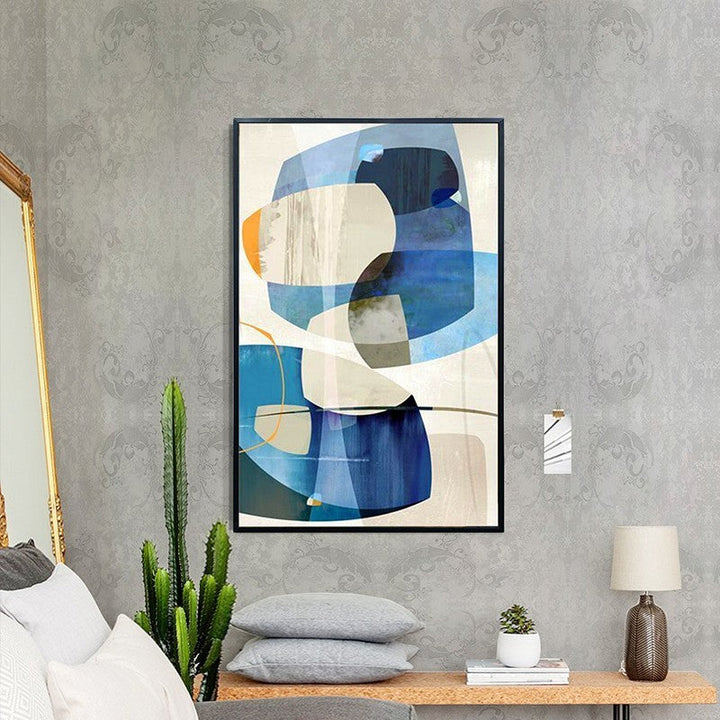 Minimalist Nordic Abstract Colors - Canvas Wall Art Painting | Bowlift