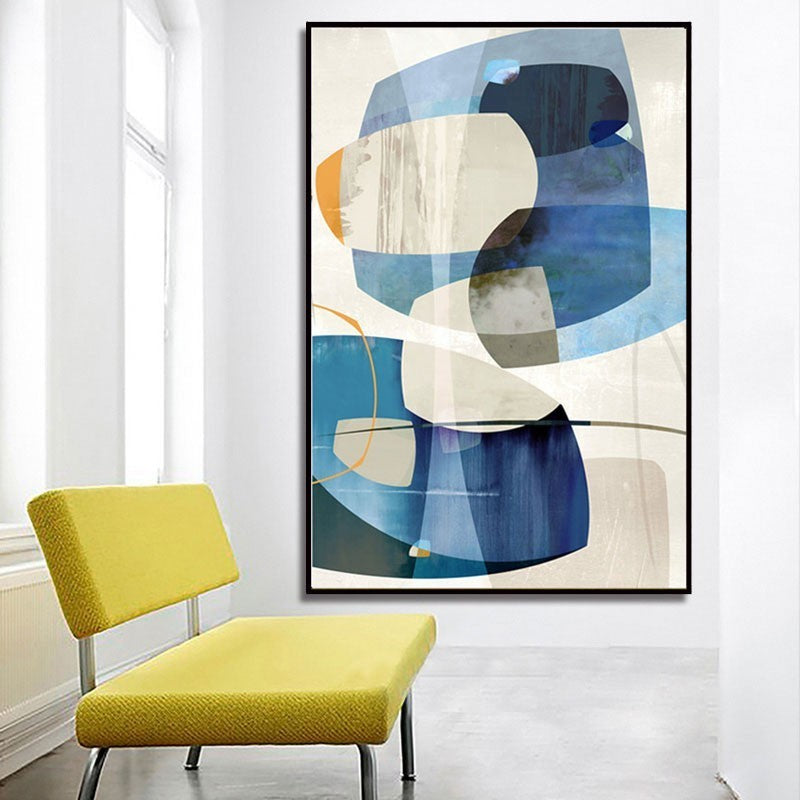 Minimalist Nordic Abstract Colors - Canvas Wall Art Painting | Bowlift