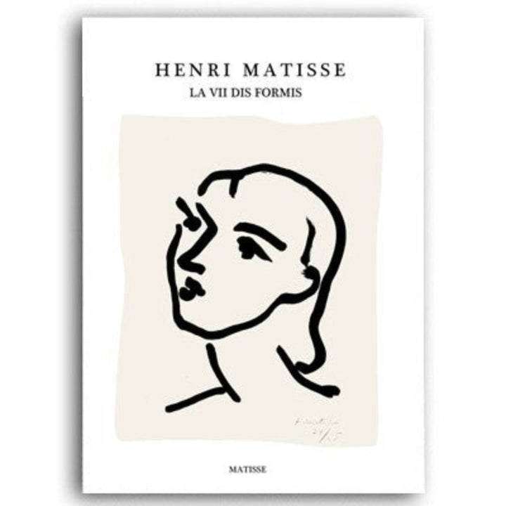 Vintage Abstract Matisse Line Figure Minimalist Europe | Bowlift