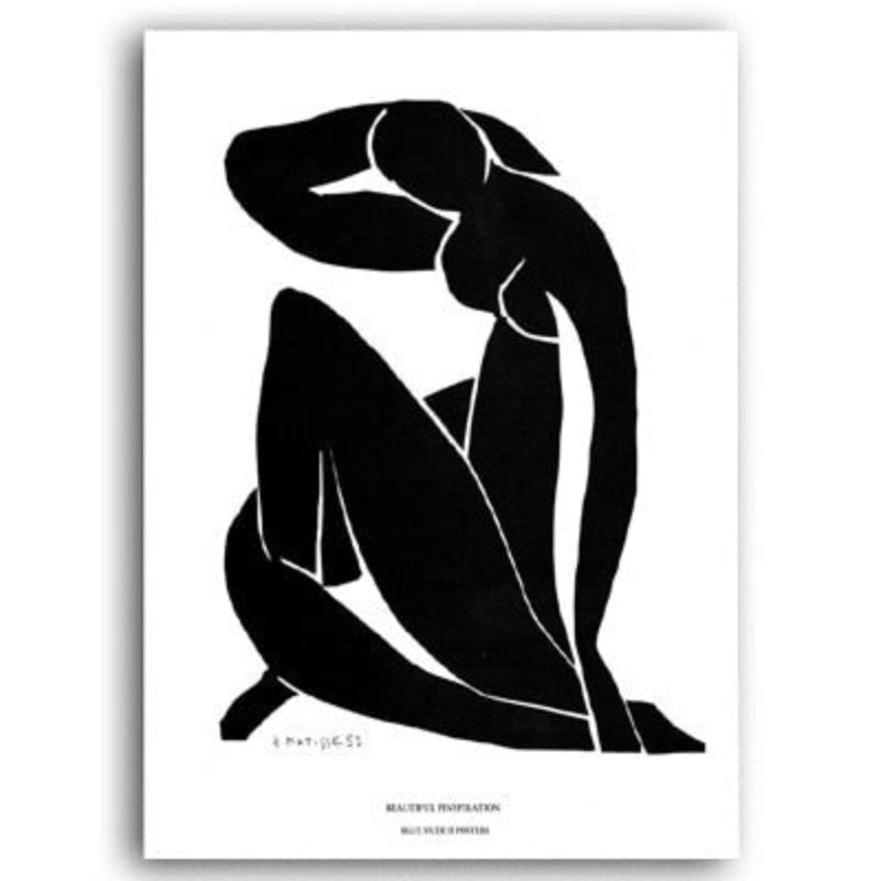 Vintage Abstract Matisse Line Figure Minimalist Europe | Bowlift