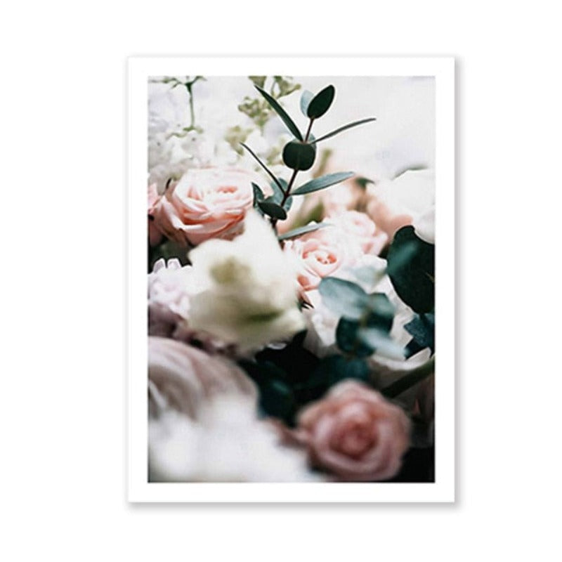 Modern Peonies Floral Canvas Painting Gallery Flower - Canvas Wall Art Painting | Bowlift