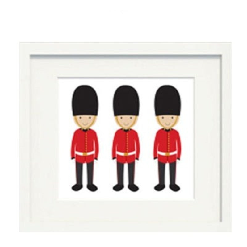 London Bus Theme Nursery Decor - Canvas Wall Art Painting | Bowlift