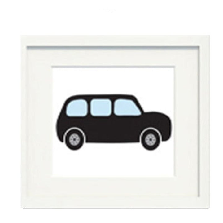 London Bus Theme Nursery Decor - Canvas Wall Art Painting | Bowlift