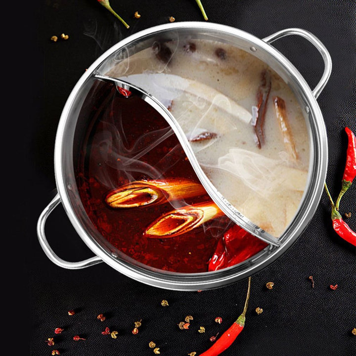 Hot Pot Twin Divided Stainless Steel Pan | Bowlift