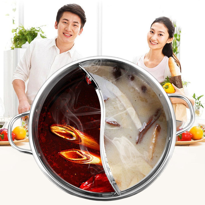 Hot Pot Twin Divided Stainless Steel Pan | Bowlift