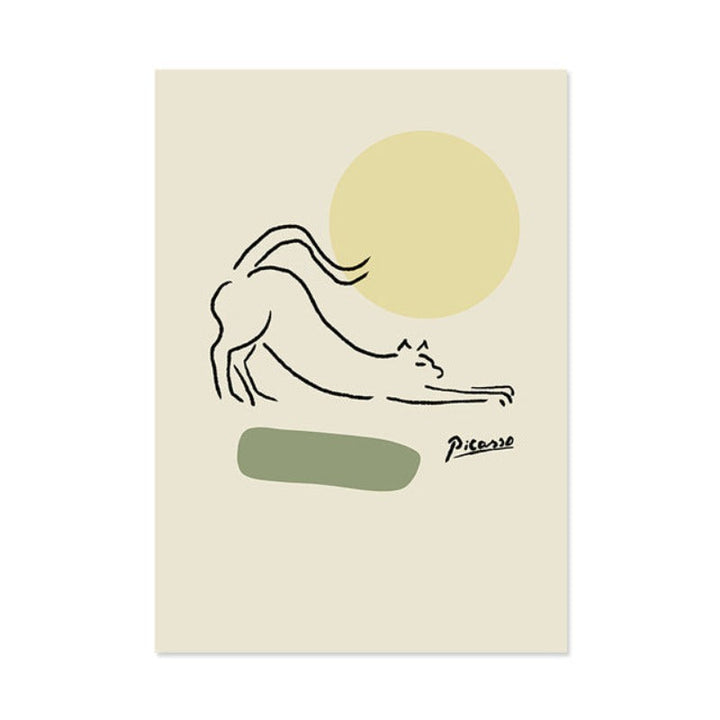 Scandinavia Abstract Figure Plants Pictures Wall Art - Canvas Wall Art Painting | Bowlift
