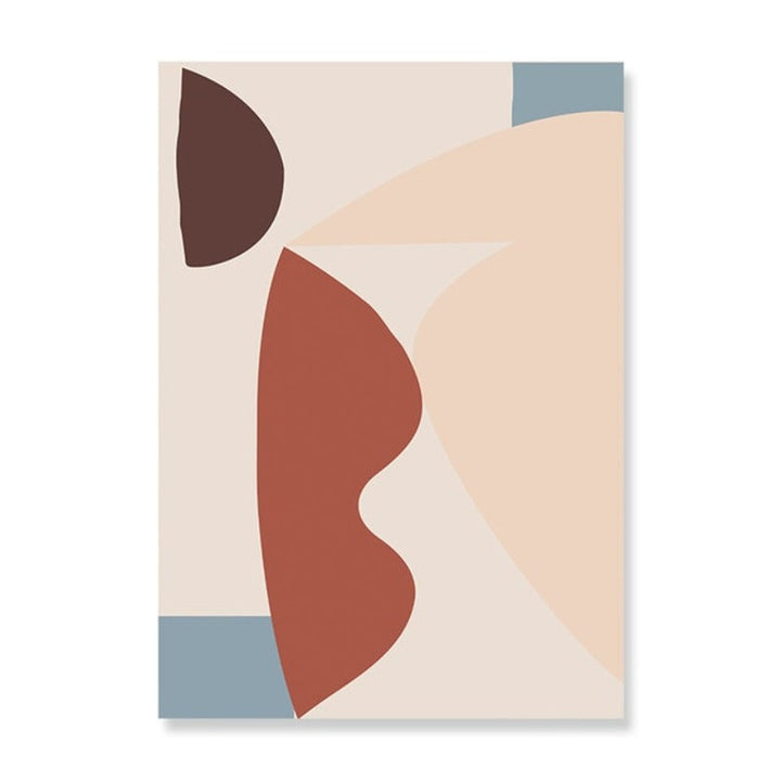 Abstract Warm Geometric Designs - Canvas Wall Art Painting | Bowlift