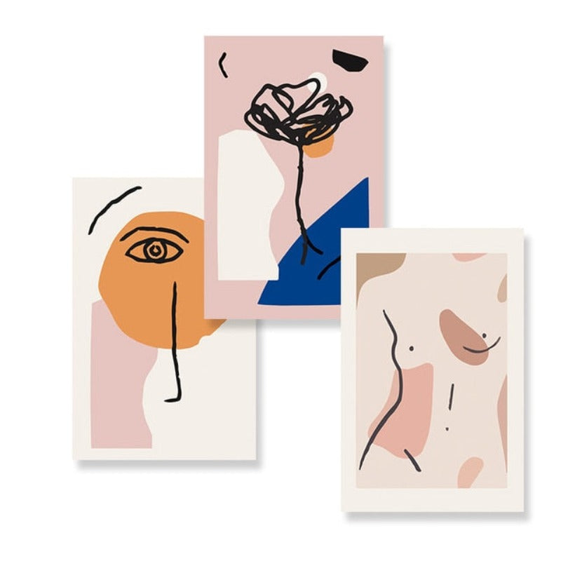 Nude Pink Space - Canvas Wall Art Painting | Bowlift