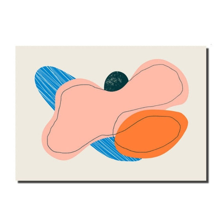 Modern Scandinavia Abstract Figure - Canvas Wall Art Painting | Bowlift