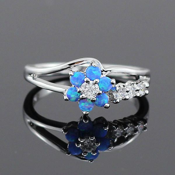 Flower Fire Opal Rings | Bowlift