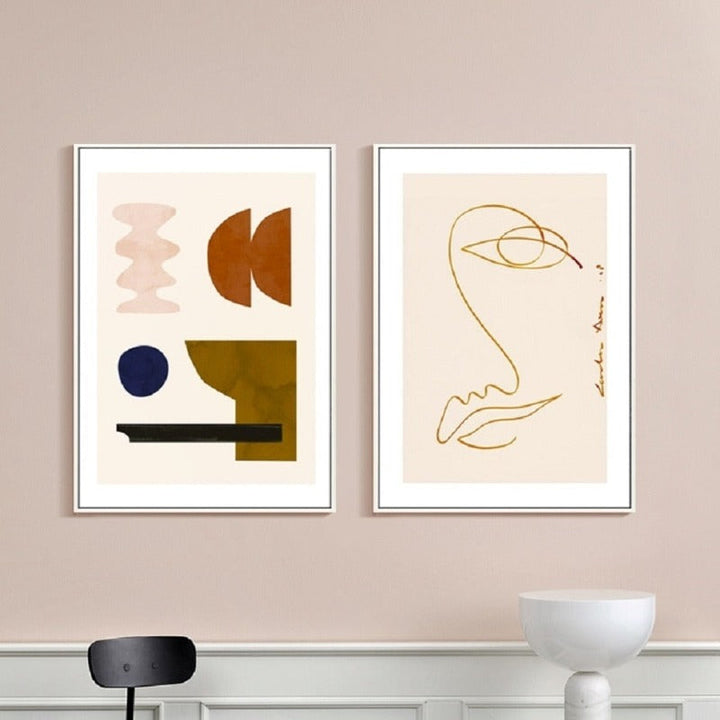 Abstract Scandinavia - Canvas Wall Art Painting | Bowlift