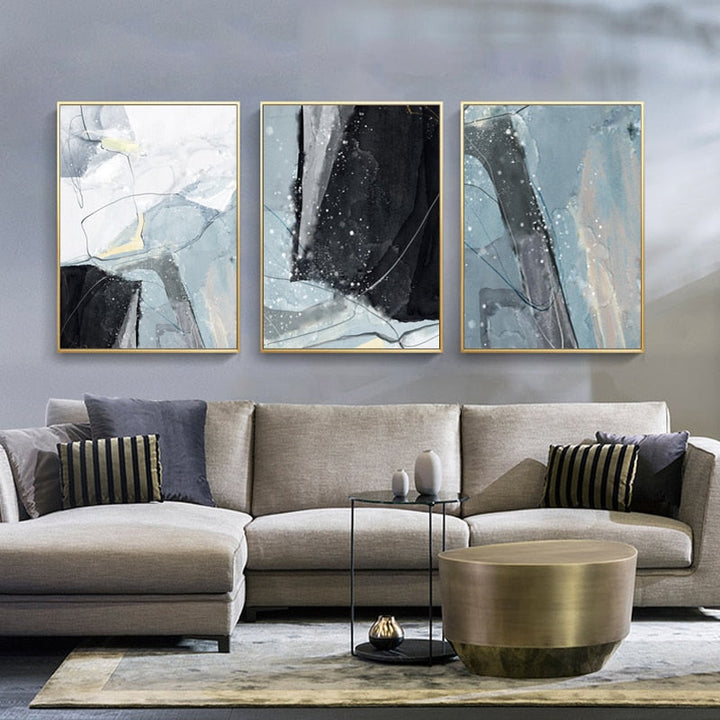Nordic Marble - Canvas Wall Art Painting | Bowlift