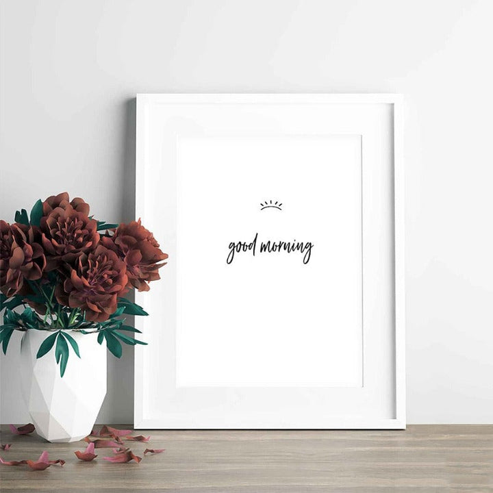 Good Morning And Good Night Eyes - Canvas Wall Art Painting | Bowlift
