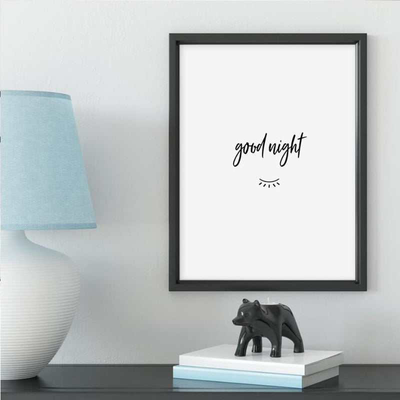 Good Morning And Good Night Eyes - Canvas Wall Art Painting | Bowlift