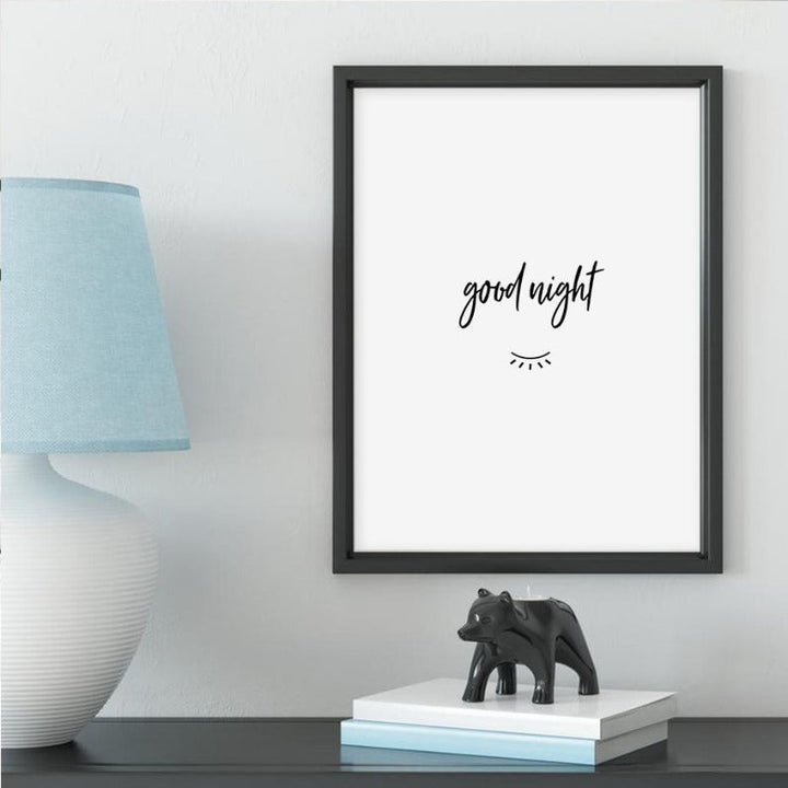 Good Morning And Good Night Eyes - Canvas Wall Art Painting | Bowlift