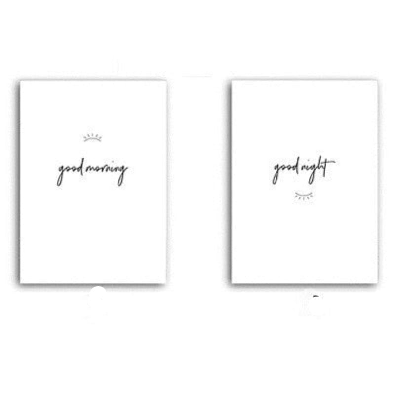 Good Morning And Good Night Eyes - Canvas Wall Art Painting | Bowlift