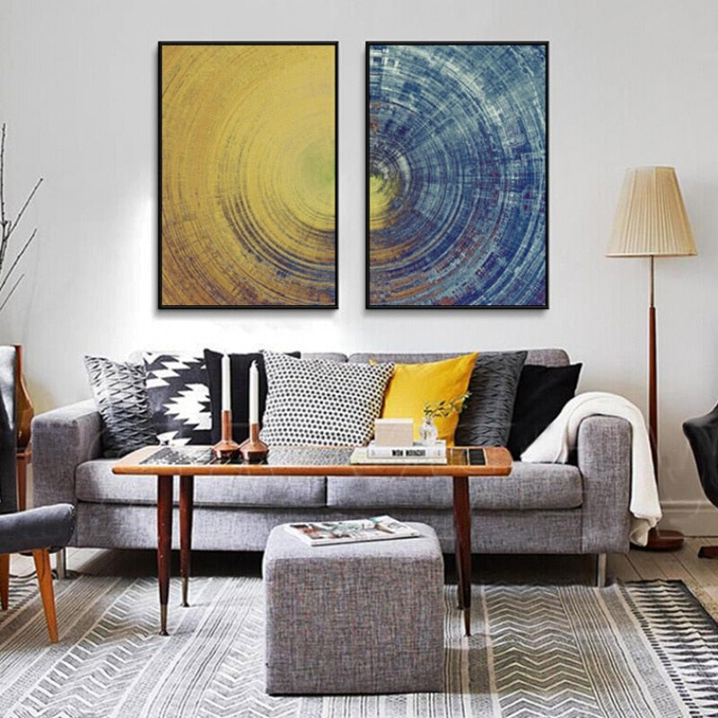 Deep Circles - Canvas Wall Art Paintings | Bowlift