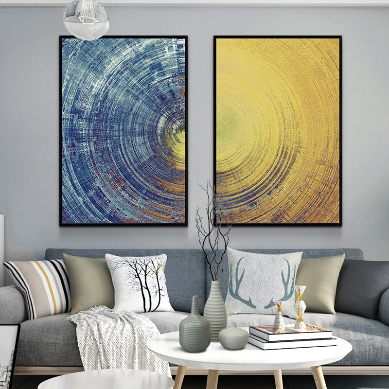 Deep Circles - Canvas Wall Art Paintings | Bowlift