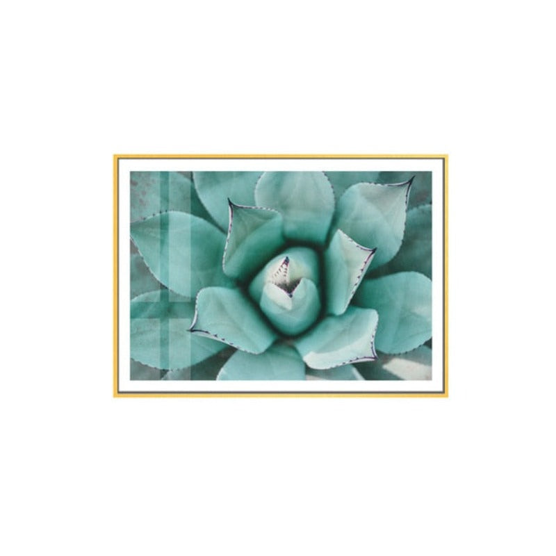 Mint Green Pineapple Plants Prints Nordic Wall Art  - Canvas Wall Art Painting | Bowlift