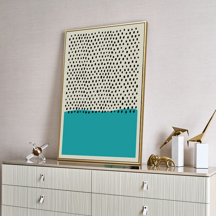 Multicolored Abstract Geometric Wall Art  - Canvas Wall Art Painting | Bowlift