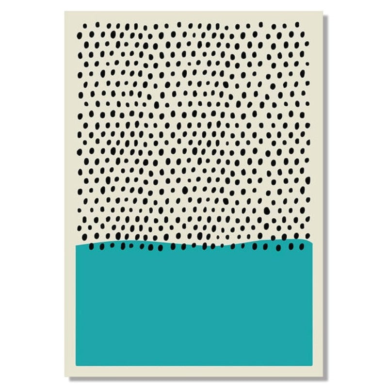 Multicolored Abstract Geometric Wall Art  - Canvas Wall Art Painting | Bowlift