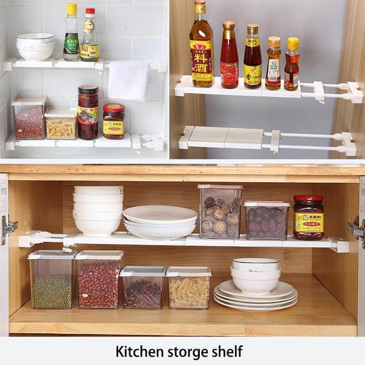 BowLift | No-Drill Adjustable Kitchen Cabinet Organizer Rack
