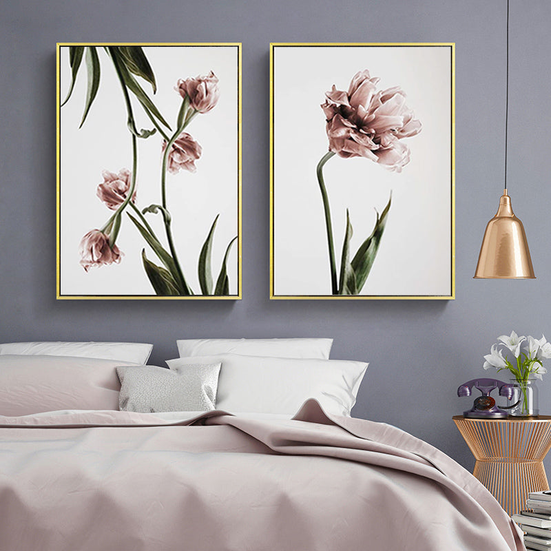 Modern Tulip Flower Prints Wall Art - Canvas Wall Art Painting | Bowlift