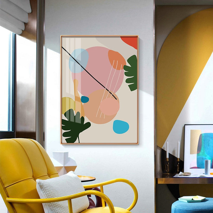 Abstract Scandinavia Colorful Gallery - Canvas Wall Art Painting | Bowlift
