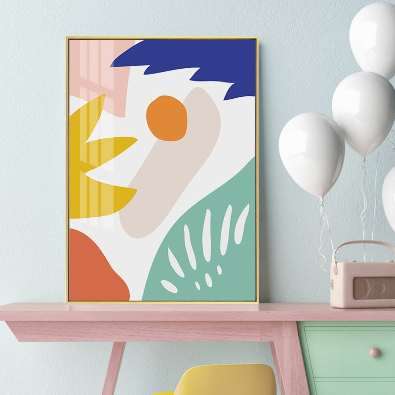 Abstract Scandinavia Colorful Gallery - Canvas Wall Art Painting | Bowlift