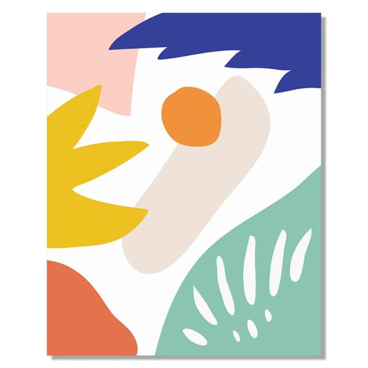 Abstract Scandinavia Colorful Gallery - Canvas Wall Art Painting | Bowlift