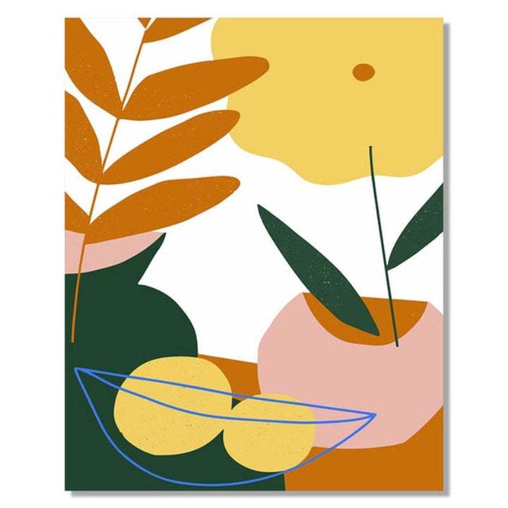 Abstract Scandinavia Colorful Gallery - Canvas Wall Art Painting | Bowlift