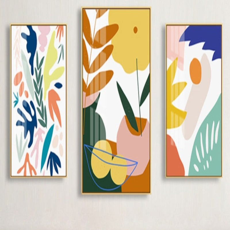 Abstract Scandinavia Colorful Gallery - Canvas Wall Art Painting | Bowlift