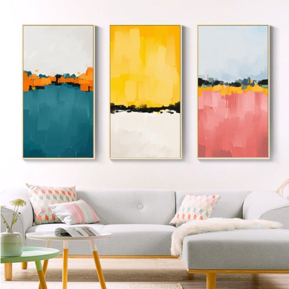 Rolled Out Colors - Canvas Wall Art Painting | Bowlift