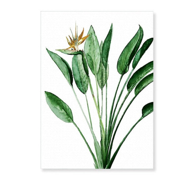 Modern Scandinavian Alocasia Leaves - Canvas Wall Art Painting | Bowlift